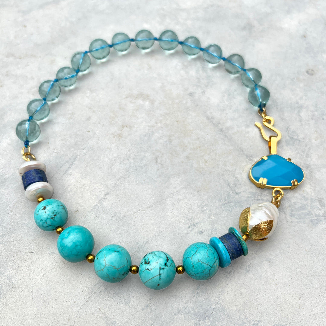 COLLAR DAISY TURQUESA