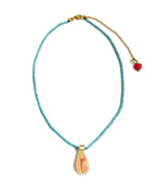 COLLAR CARACOLITO TURQUESA/CORAL