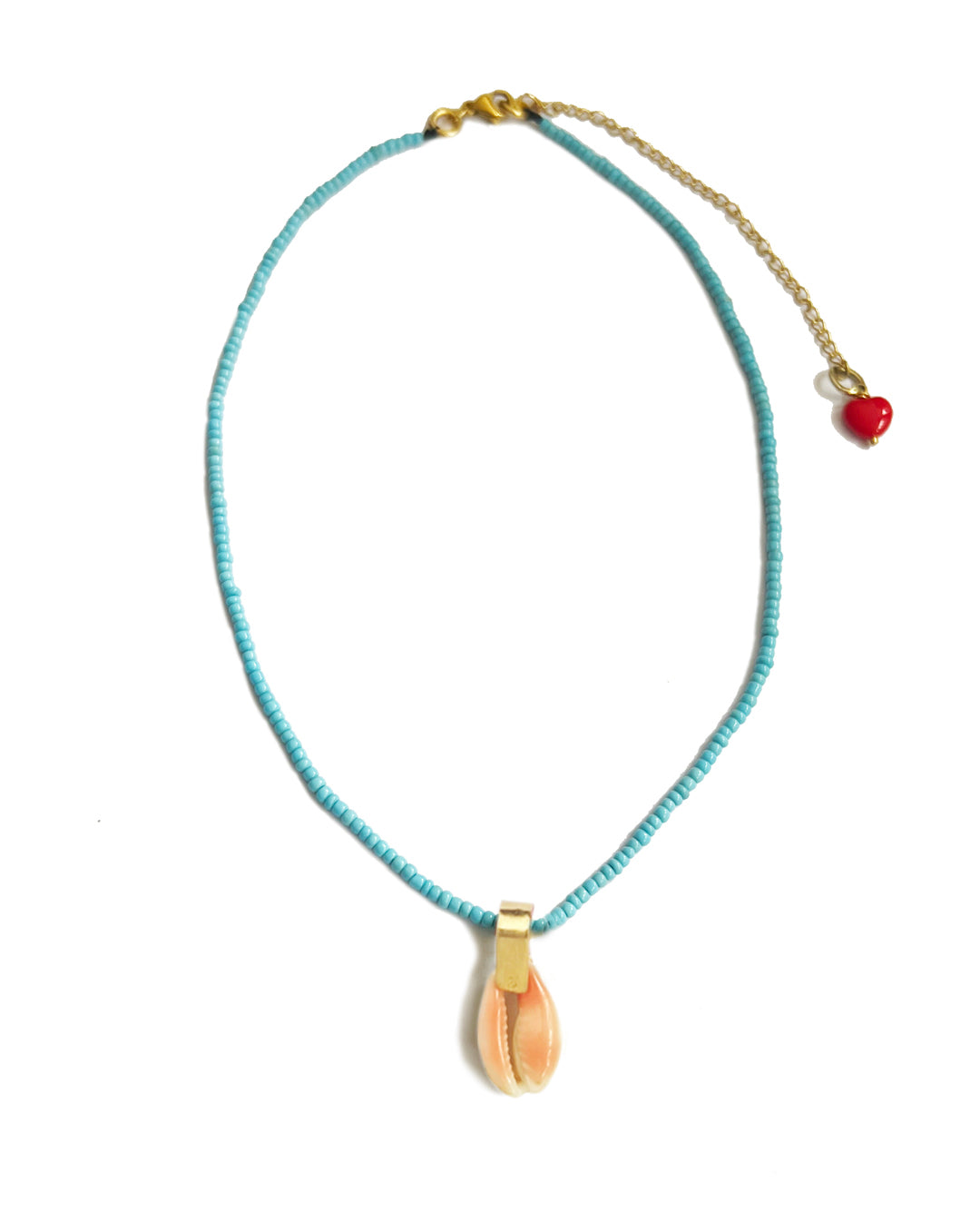 COLLAR CARACOLITO TURQUESA/CORAL
