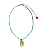 COLLAR CARACOLITO TURQUESA/VERDE