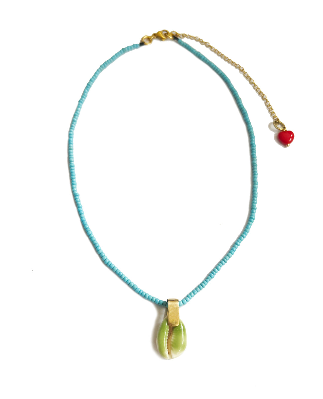 COLLAR CARACOLITO TURQUESA/VERDE