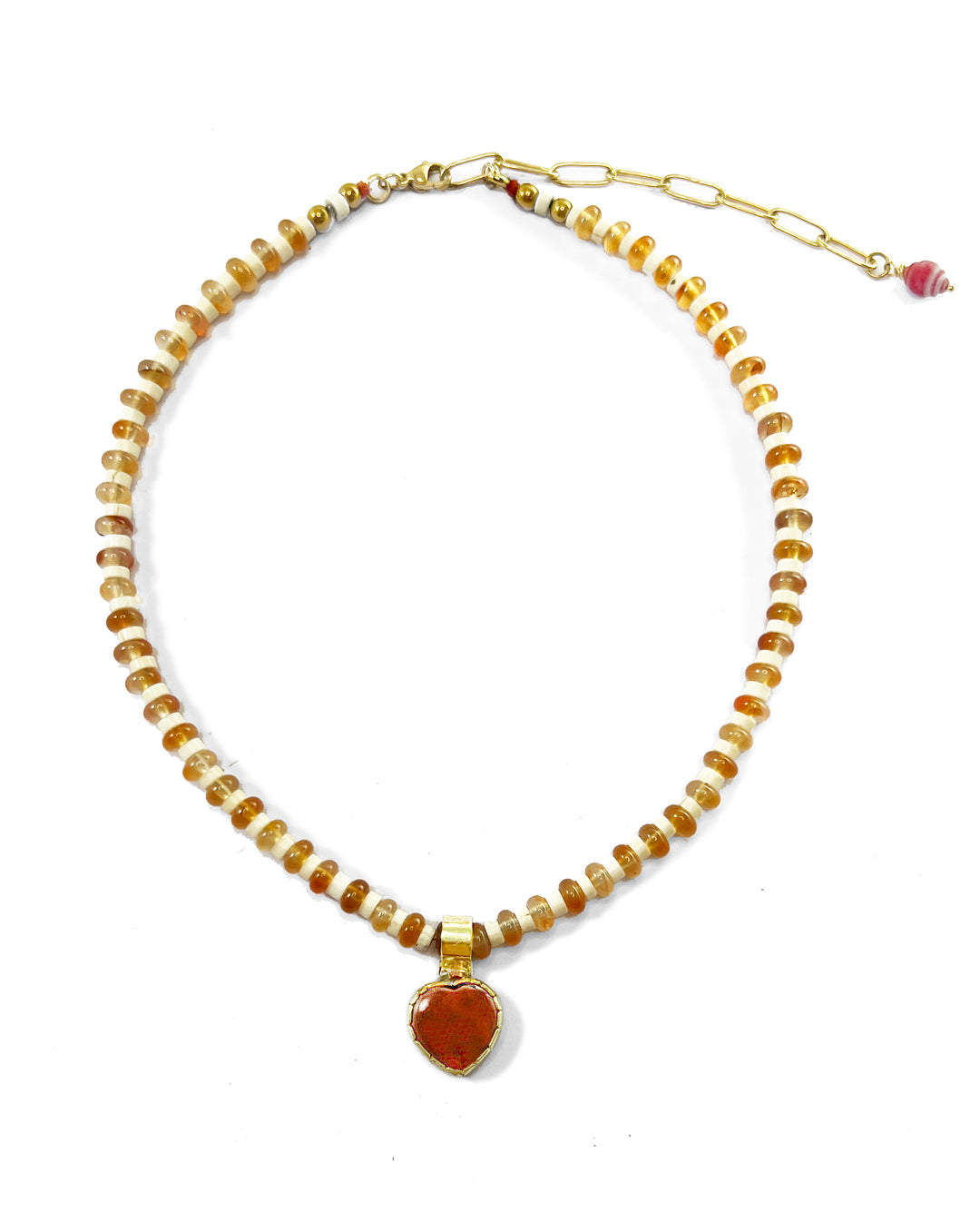 COLLAR MOSAICO CORNALINA