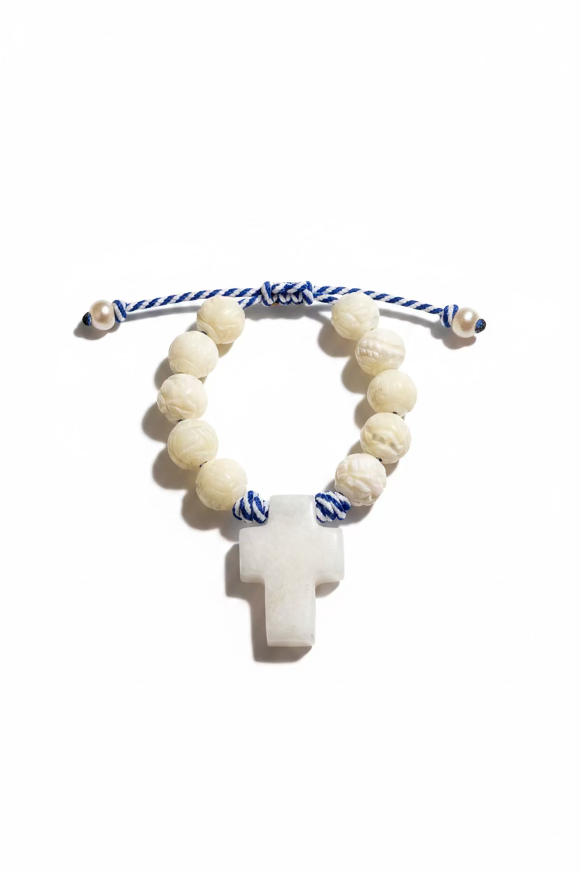 PULSERA DENARIO NACAR TALLADO