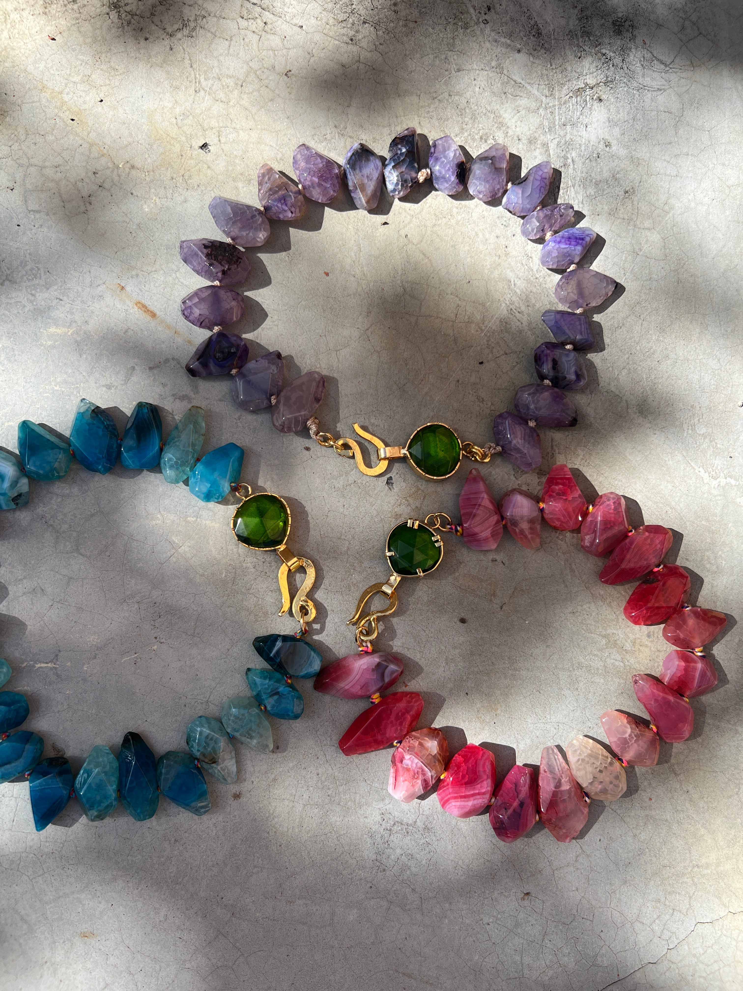 COLLAR ORQUIDEA AZUL