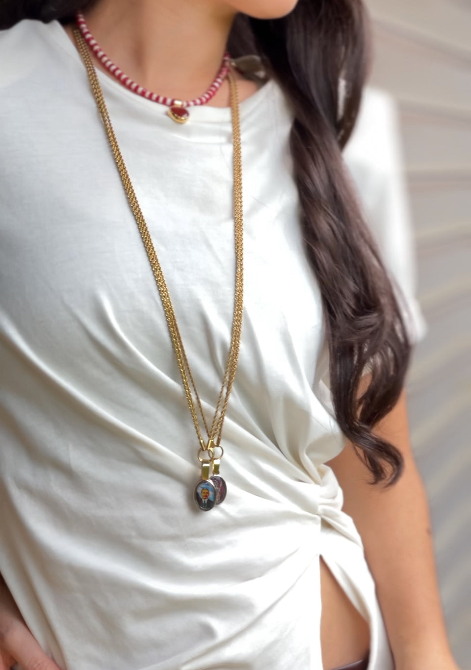 COLLAR LARGO VIRGEN DE LA MILAGROSA