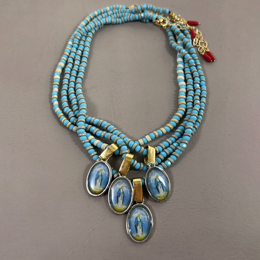 COLLAR MOSAICO VIRGEN MILAGROSA