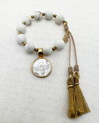 PULSERA TURQUESA BLANCA Y NÁCAR