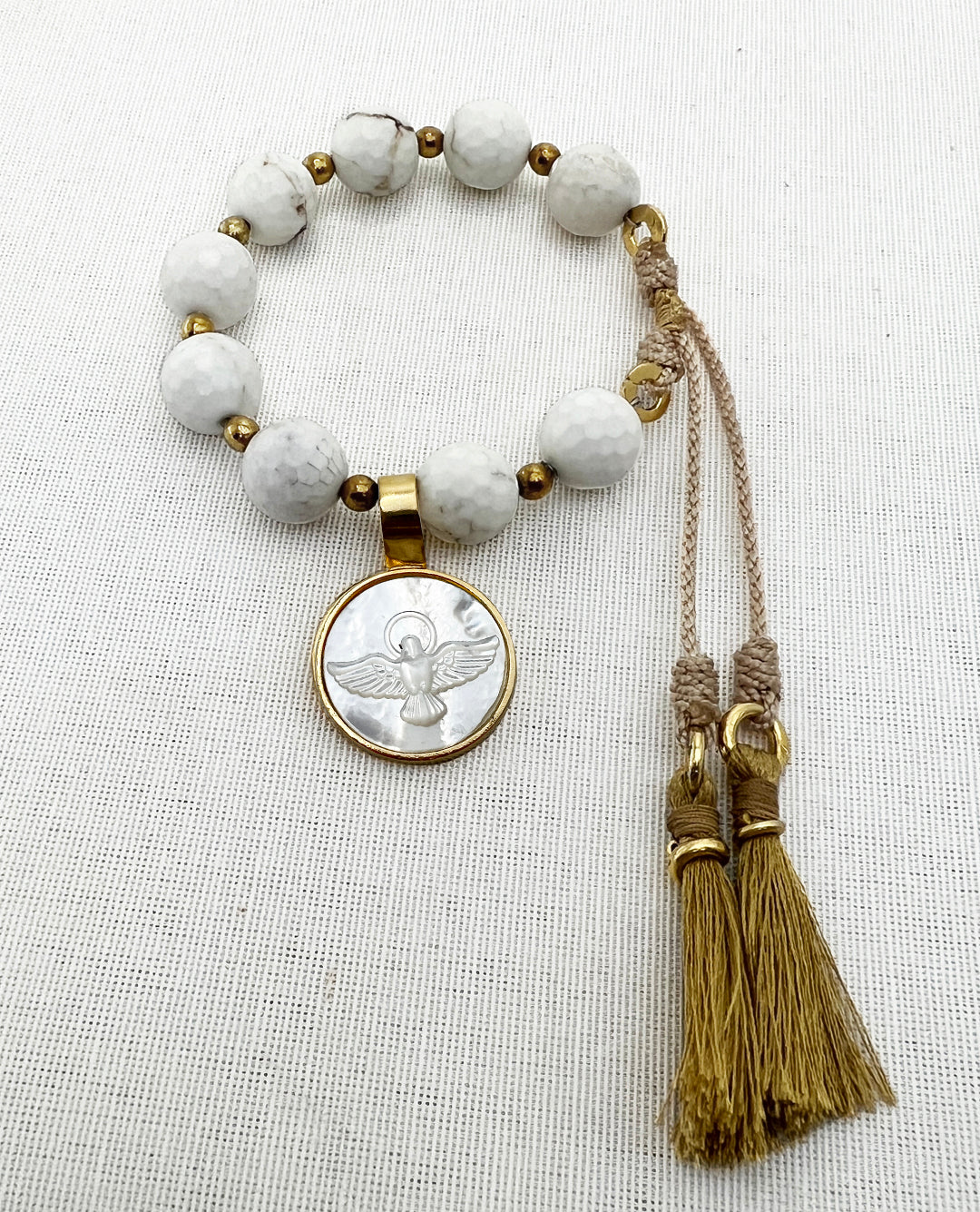 PULSERA TURQUESA BLANCA Y NÁCAR