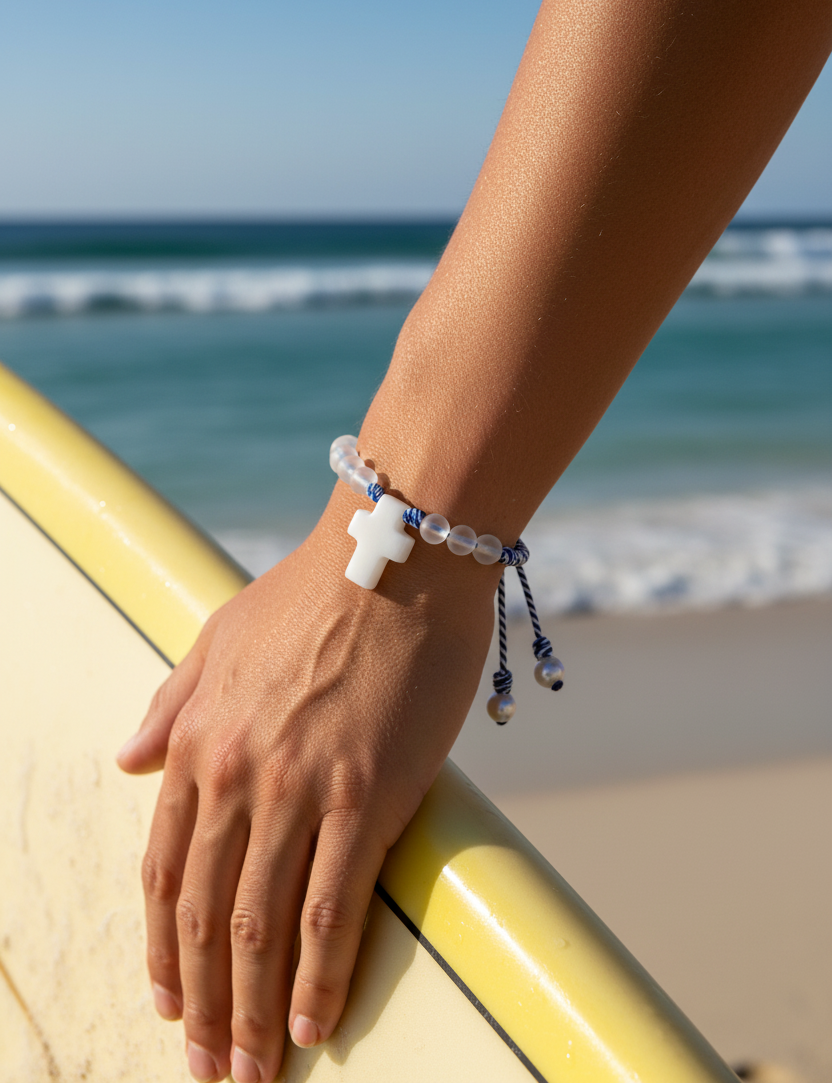 PULSERA DENARIO CRISTAL