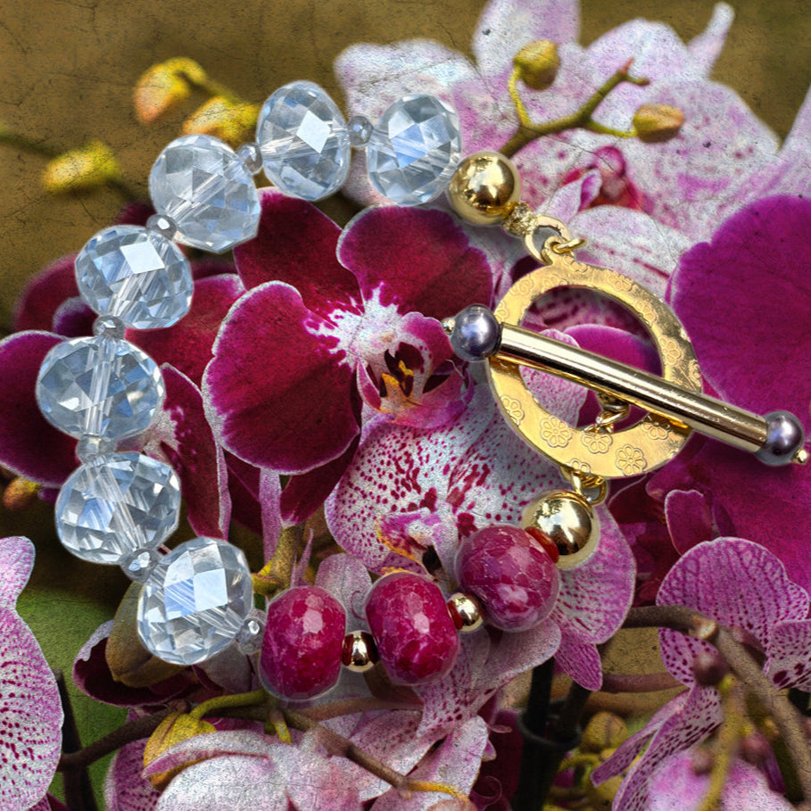 PULSERA DAISY versión PHALENOPSIA