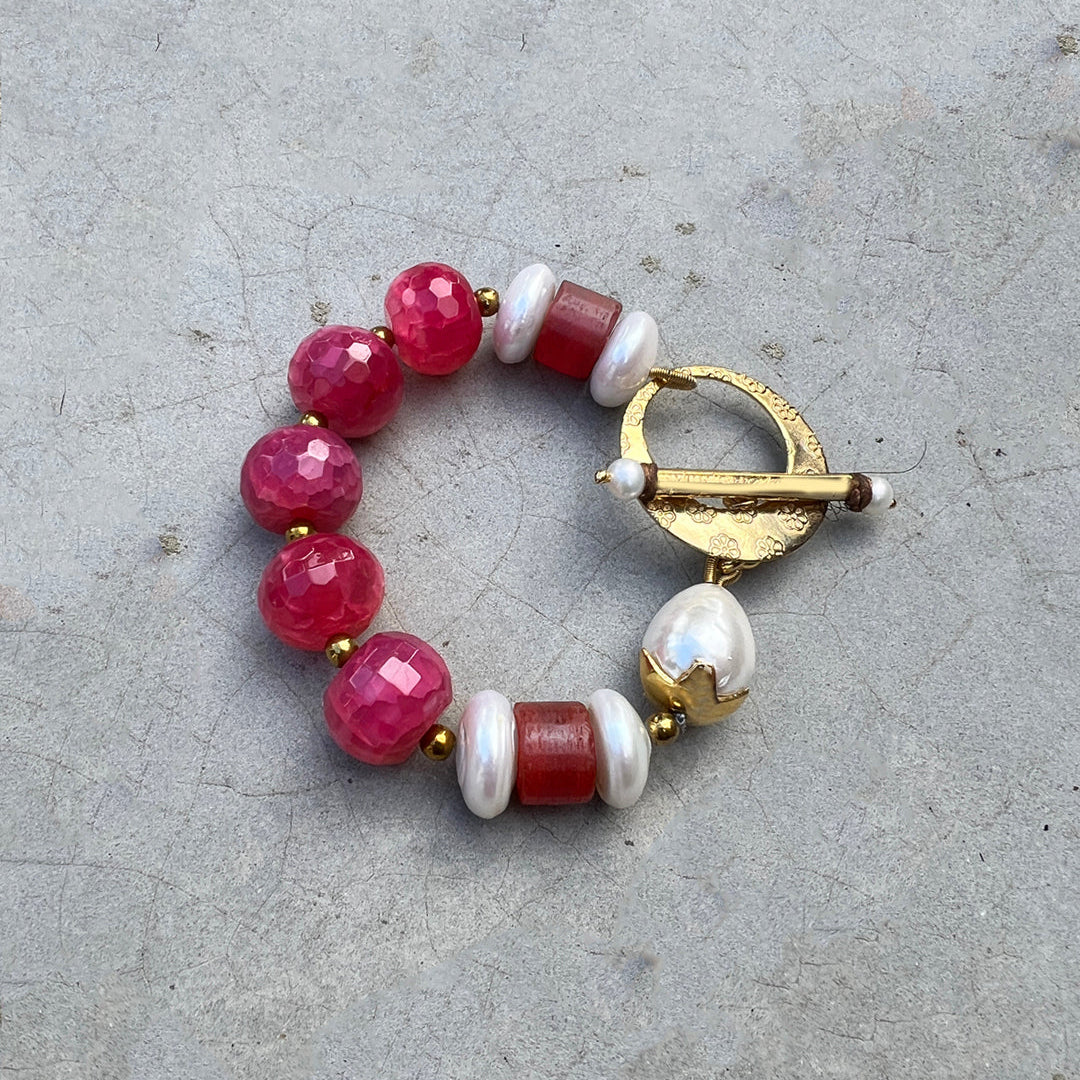 PULSERA DAISY versión PHALENOPSIA