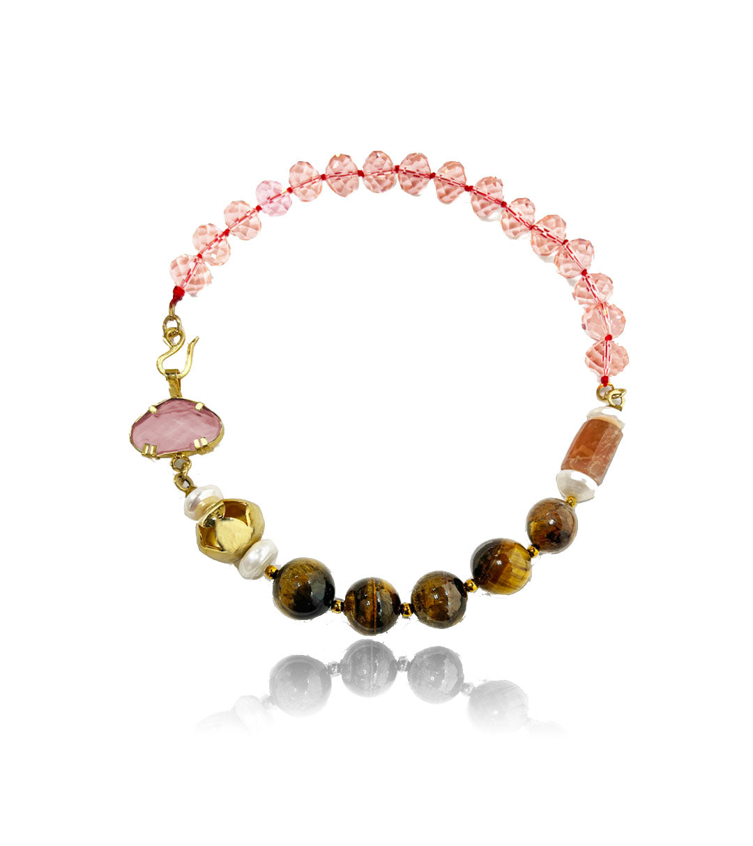 COLLAR DAISY TIGER EYE