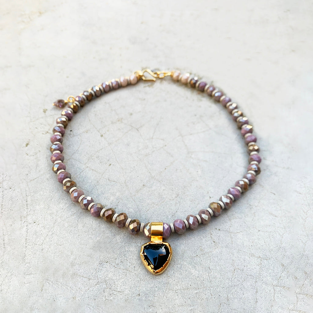 COLLAR MOSAICO LUNA GRIS