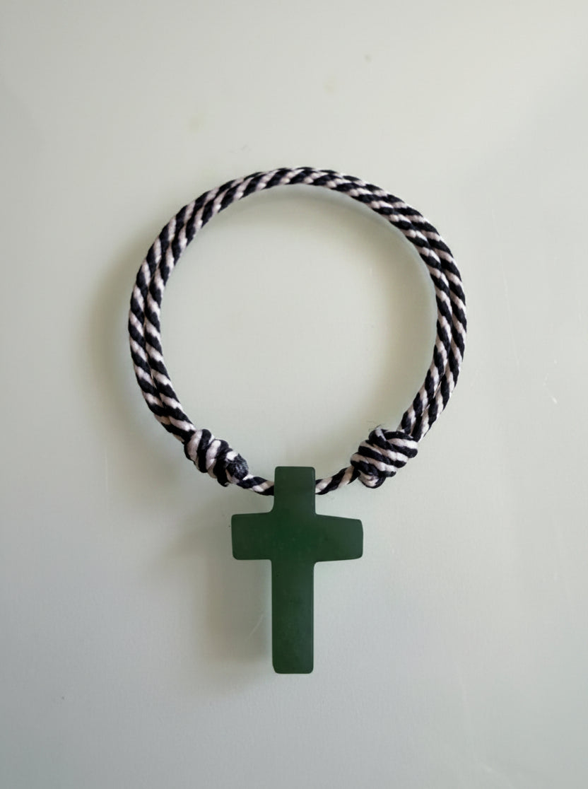 BRAZALETE CRUZ MARINA NEGRO