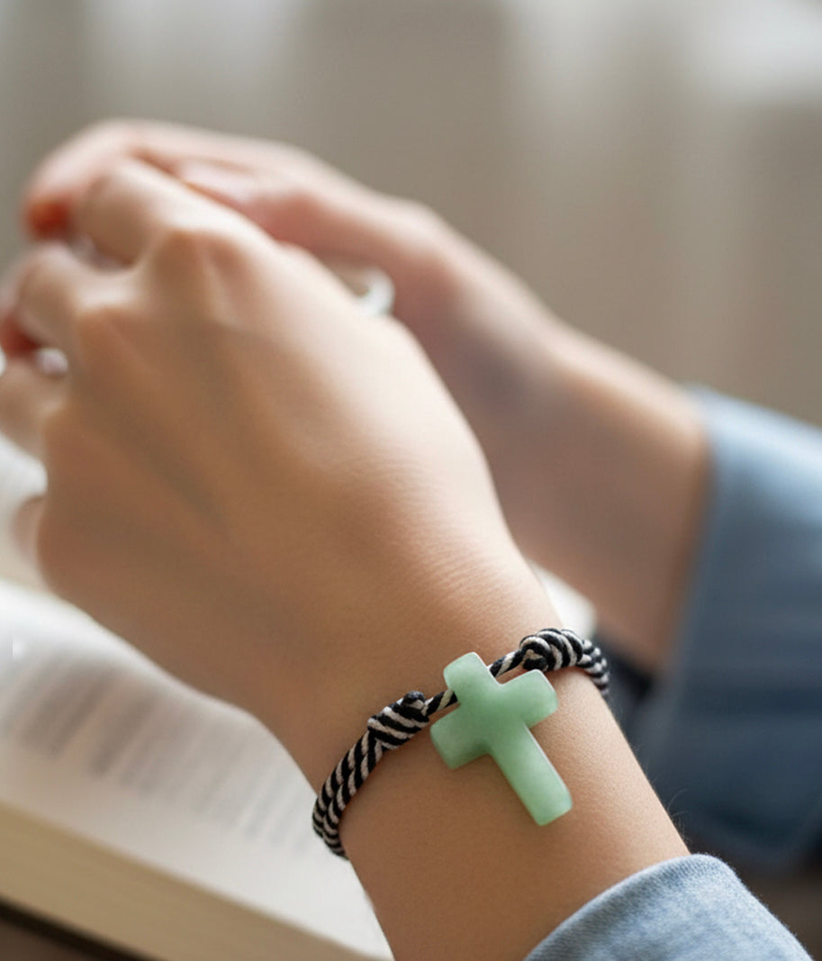 BRAZALETE CRUZ MARINA NEGRO