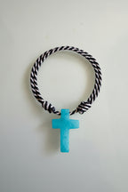 BRAZALETE CRUZ MARINA NEGRO