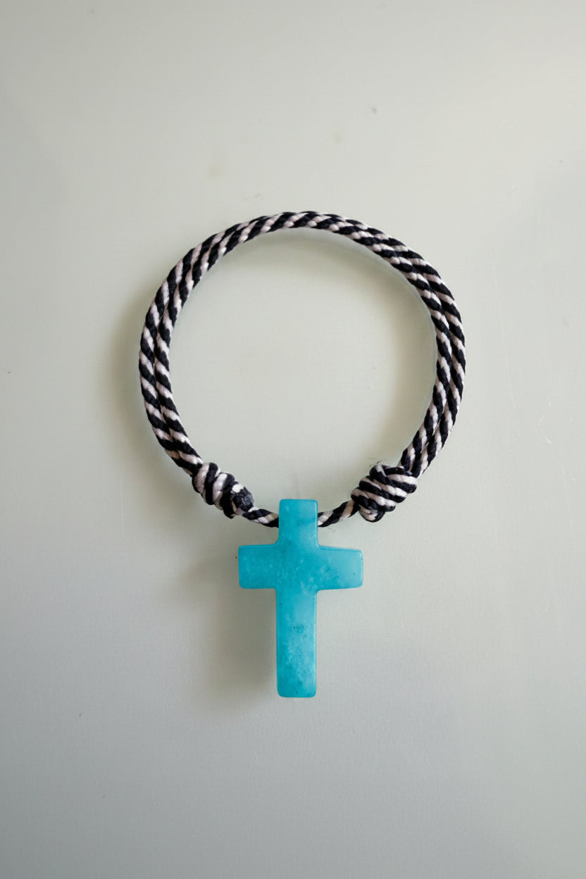 BRAZALETE CRUZ MARINA NEGRO