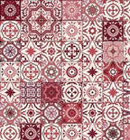 COLLAR MOSAICO ROJO