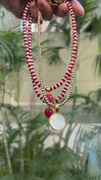 COLLAR MOSAICO ROJO